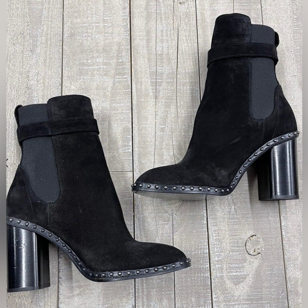 ❣️NIB RAG & BONE ROMI STUDDED SUEDE BOOTS - Picture 9 of 11